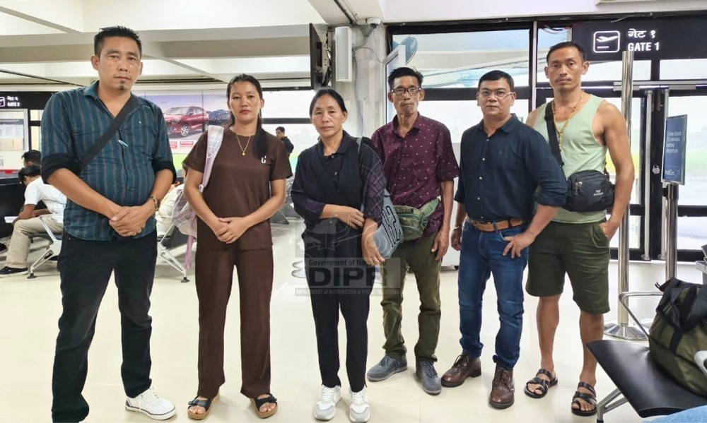 Beneficiaries of the Aspirational Block Program Renung, Kughalu K and AP Tsupan along with their spouses and Dr Dr Lahar Jyoti Borodoloi. (DIPR Photo)